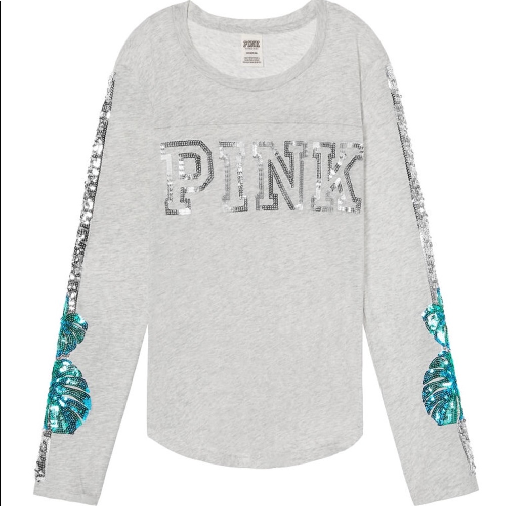 PINK (VS) GRAY BLING TEE